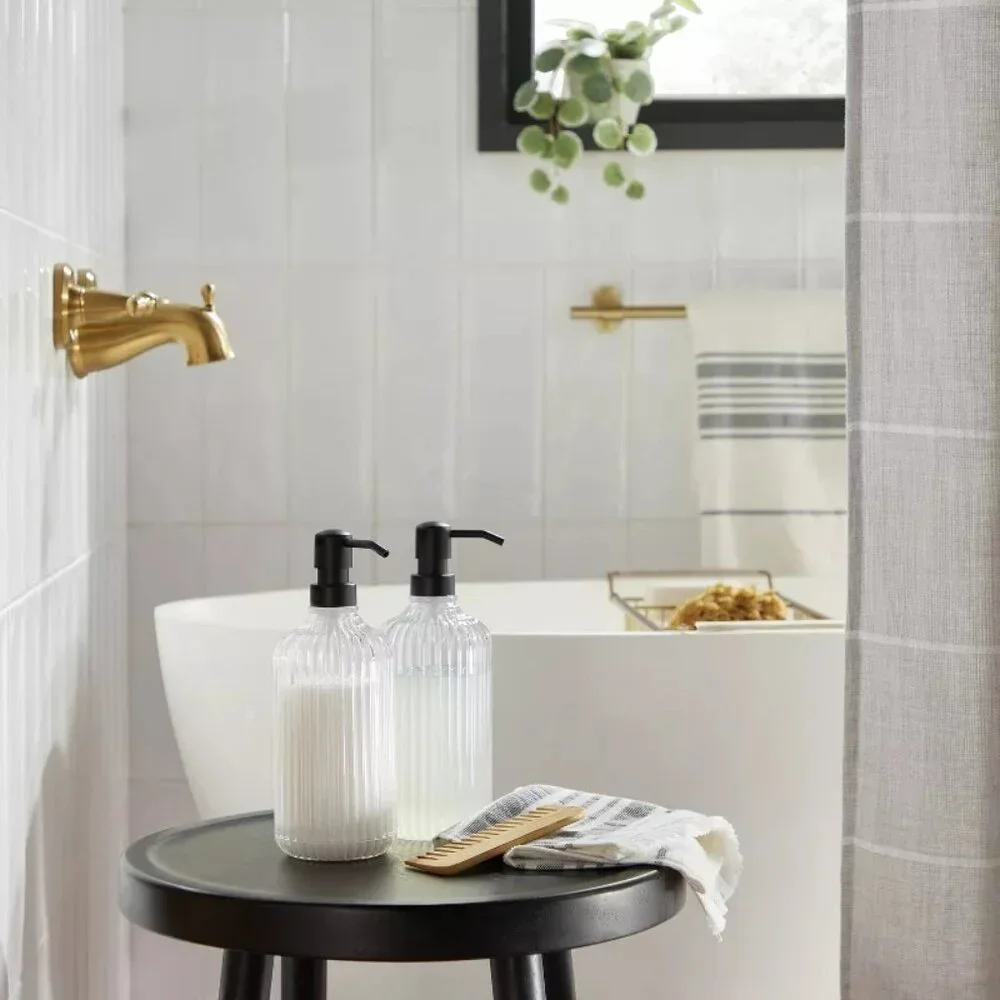 Fluted Acrylic Shower Dispenser -‎ Hearth & Hand Magnolia, Target 2023